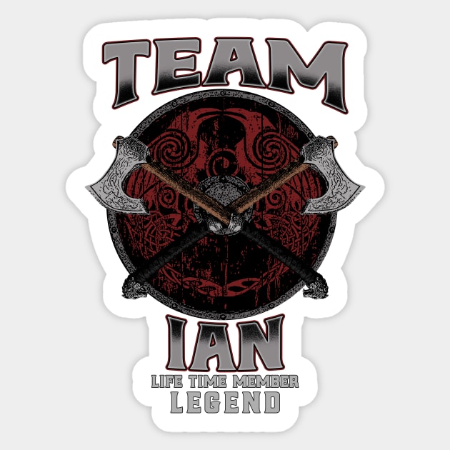 Ian - Life Time Member Legend Sticker by Stacy Peters Art